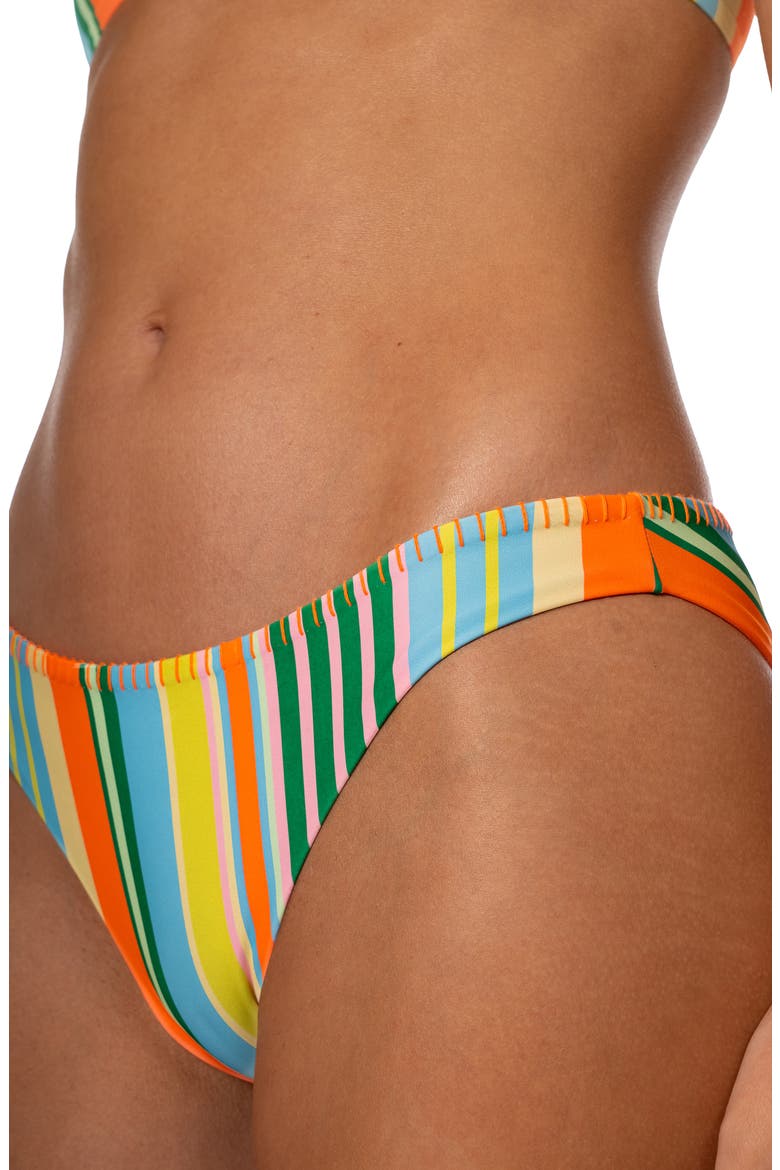 Deep Sea Lines Iconic Reversible Bikini Bottoms, Alternate, color, OPEN BLUE