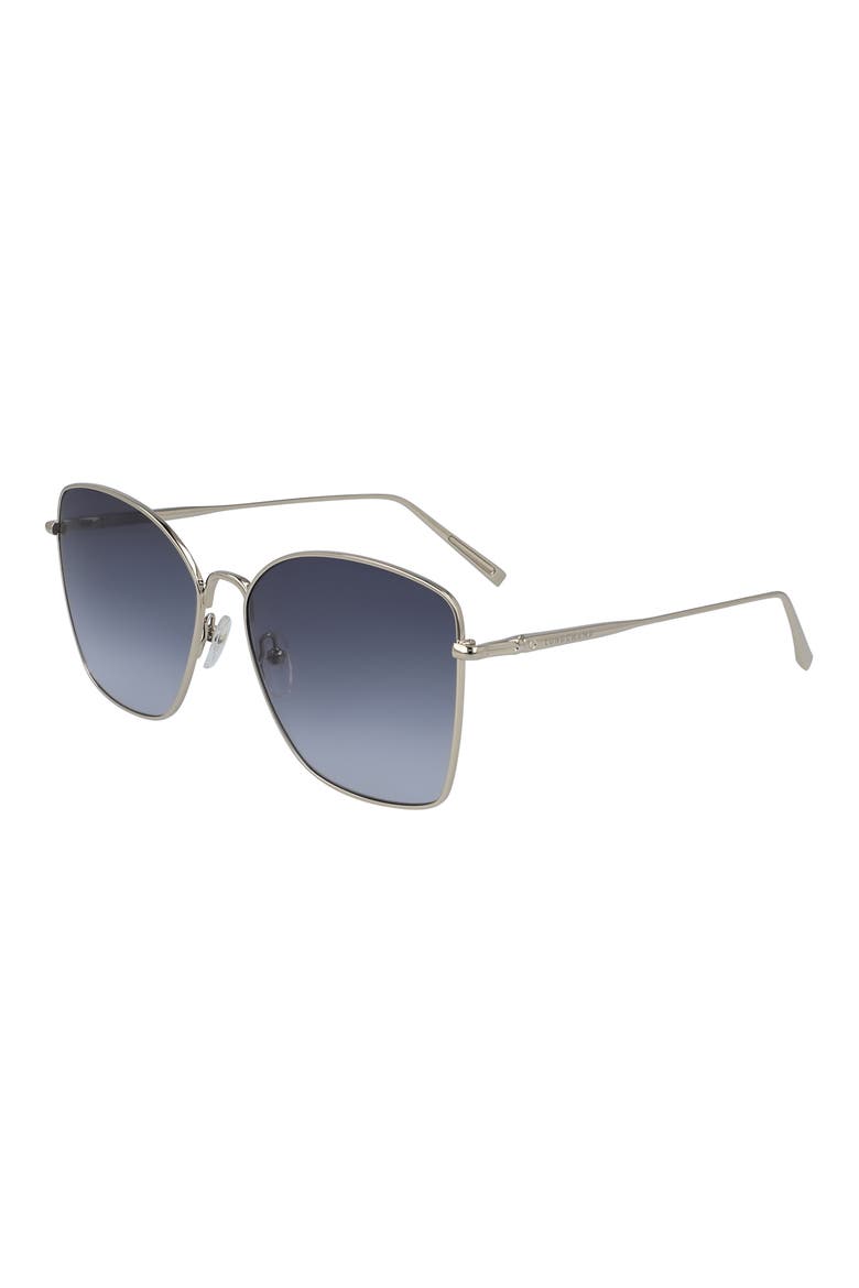 Roseau 60mm Gradient Square Sunglasses, Alternate, color, GOLD/ SMOKE