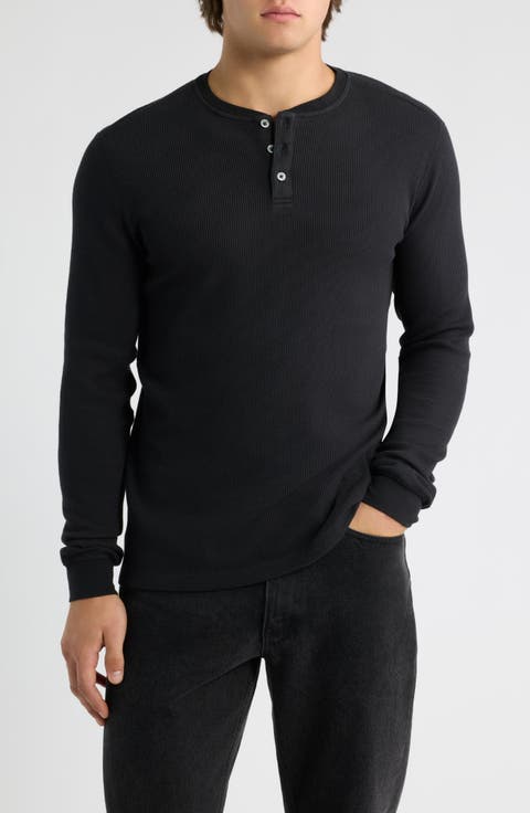 Waffle Knit Henley
