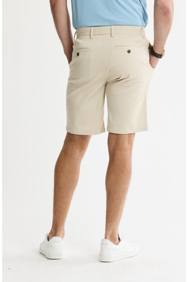 Cotton & Silk Blend Stretch Shorts, Alternate, color, TAN