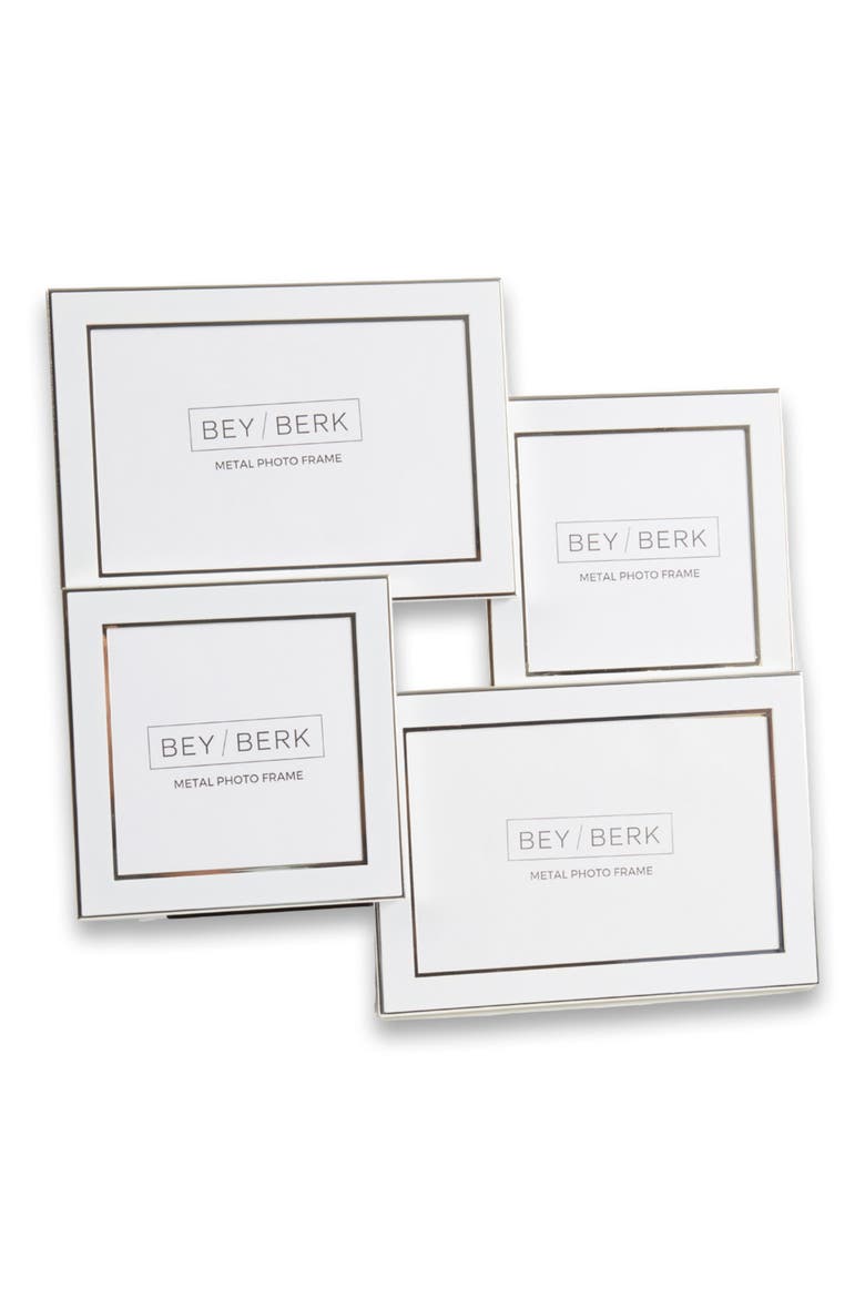 Four Photo Collage Frame, Alternate, color, SILVER