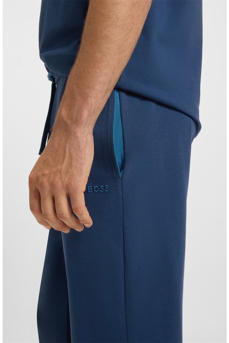 Mix Match Stretch Cotton Lounge Pants, Alternate, color, OPEN BLUE