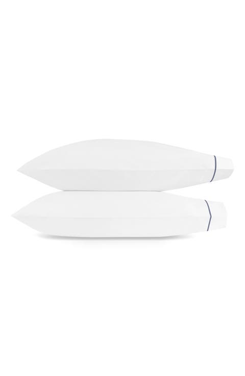 Bergamo Set of 2 500 Thread Count Cotton Percale Pillowcases