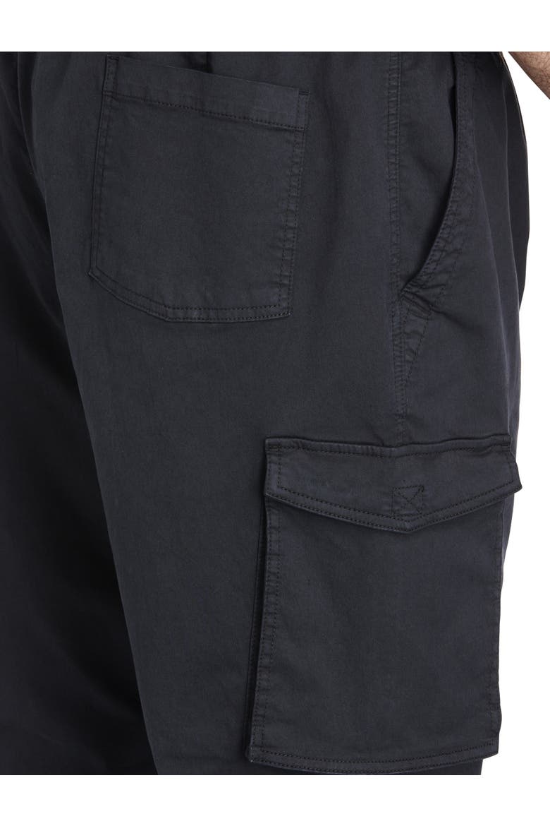 Big & Tall Tapered-Fit Comfort Cargo Pants, Alternate, color, JET BLACK