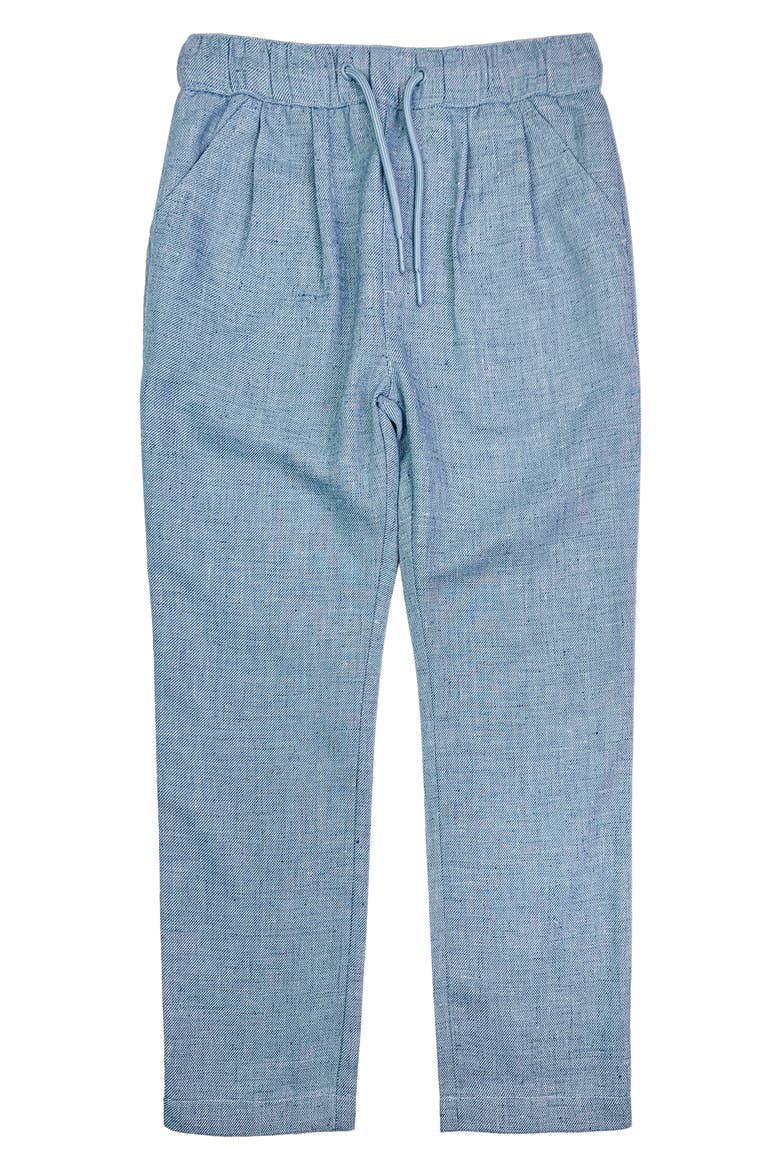 Kids' Drawstring Waist Pants, Main, color, BLUE CHAMBRAY