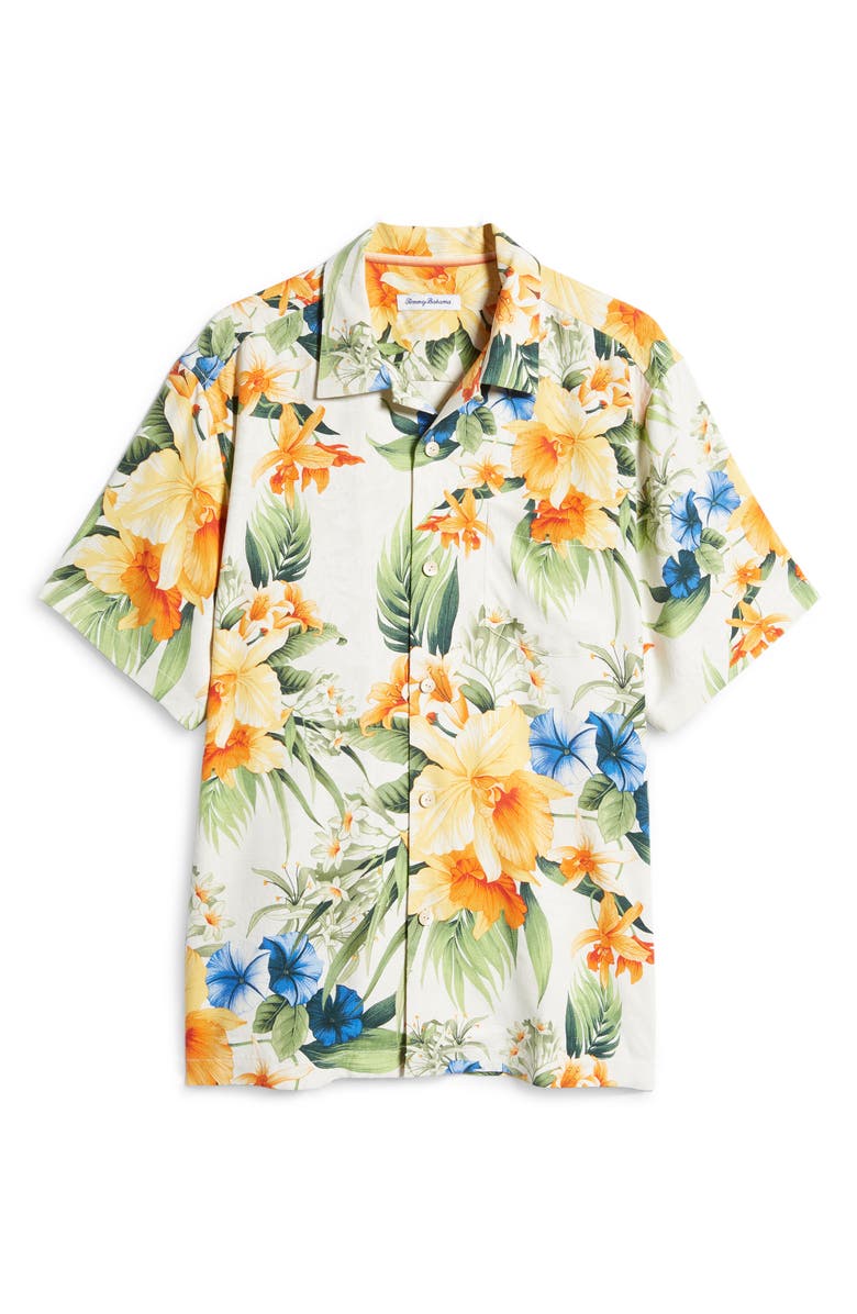 Tommy Bahama Canopy Kaleidoscope Silk Button-Up Shirt, Alternate, color, 
