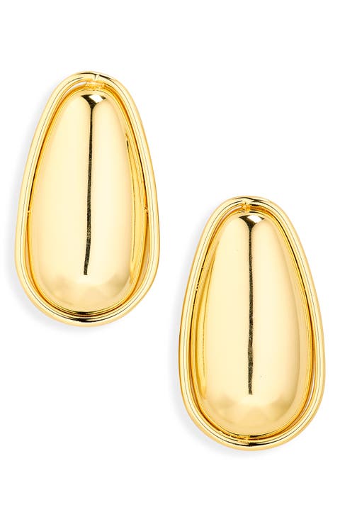 Oval Statement Stud Earrings