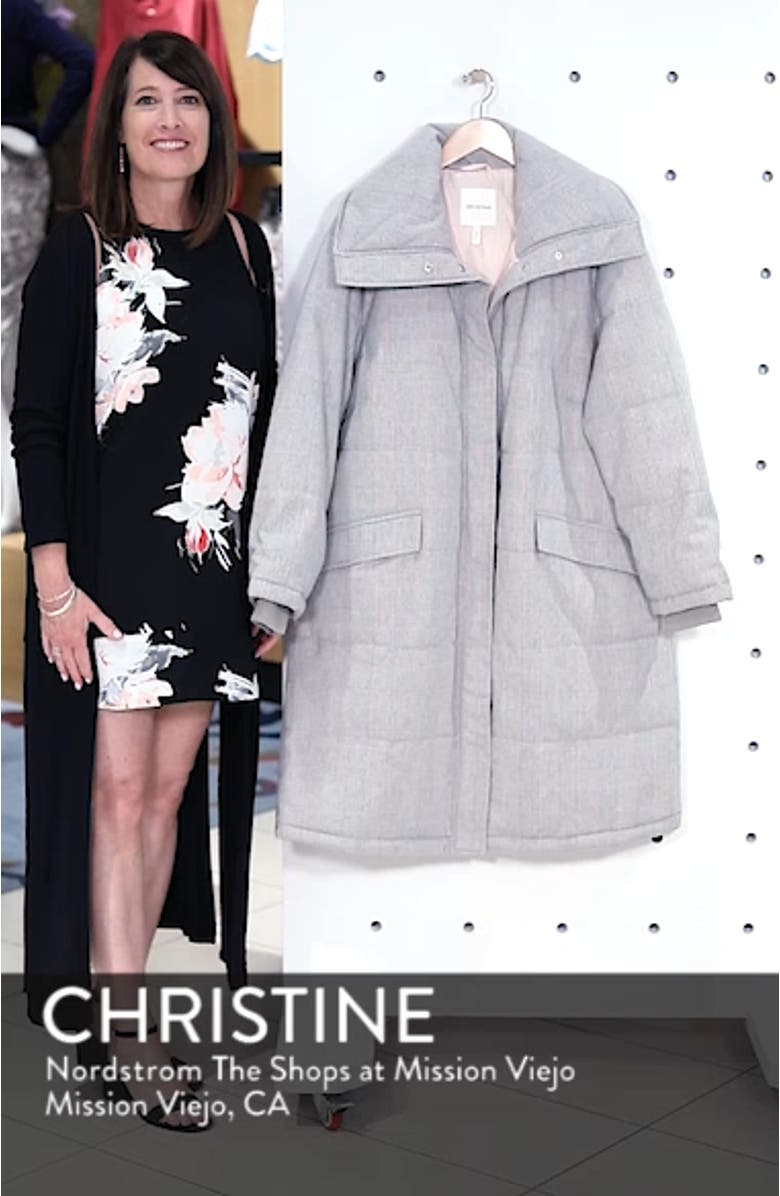 Menswear Plaid Puffer Coat, sales video thumbnail