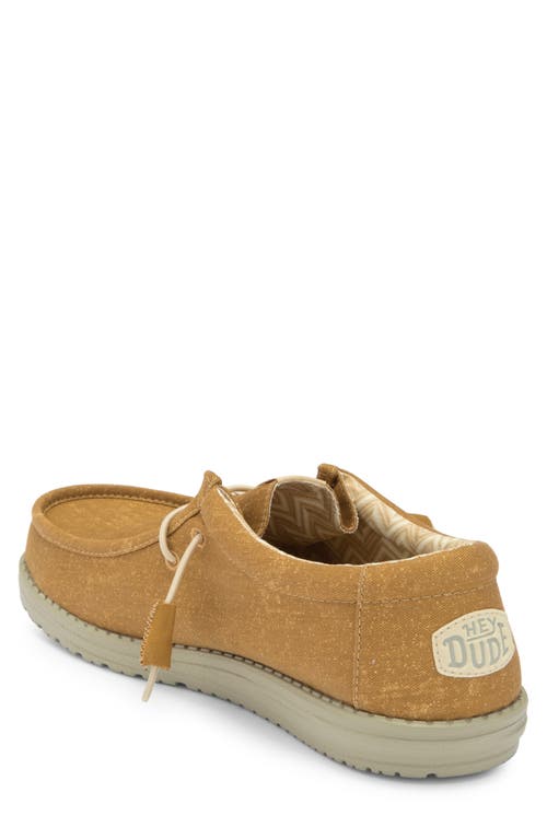 Hey Dude Wally Stretch Boat Shoe In Brown