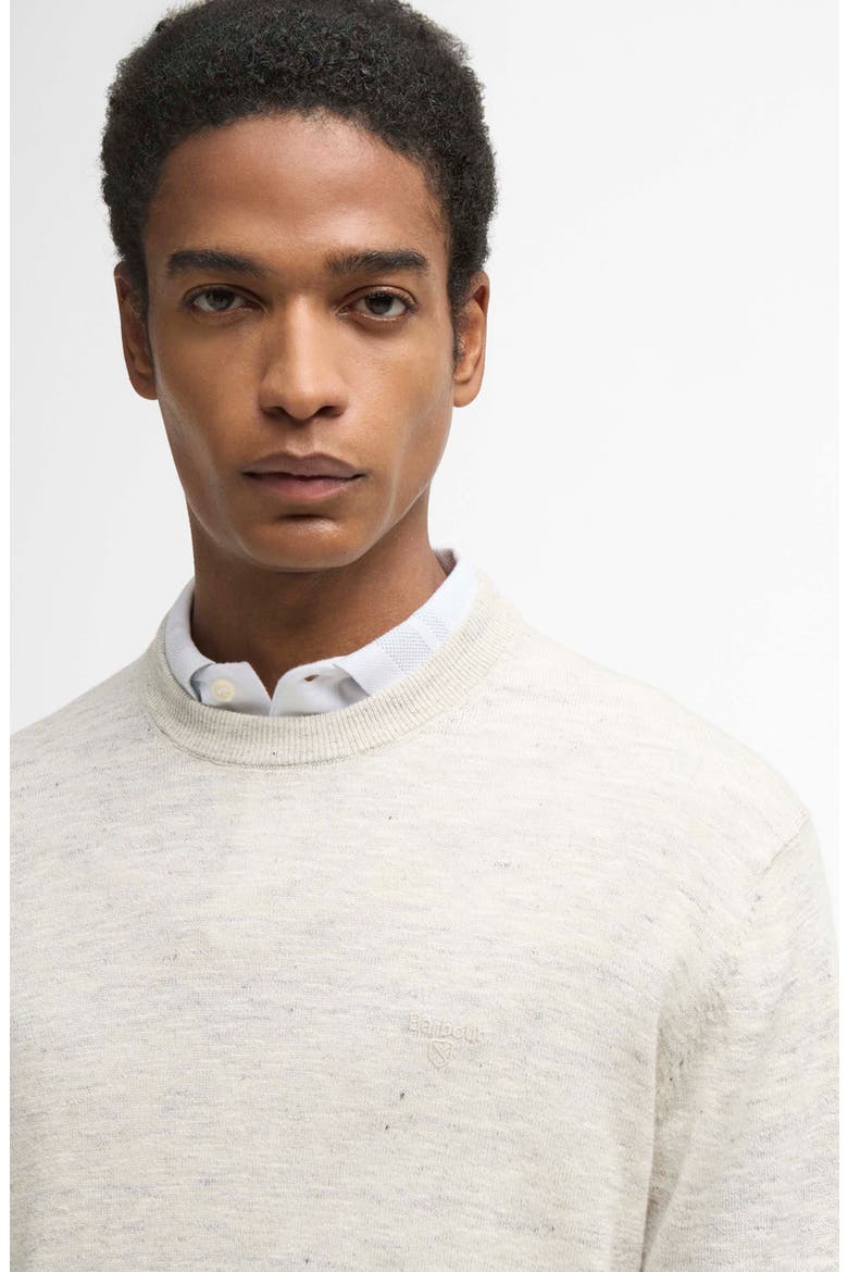 Flaxby Linen Blend Crewneck Sweater, Alternate, color, NEUTRAL