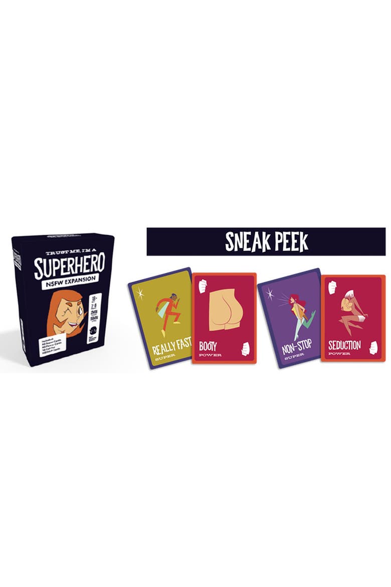 NSFW Superheroes Expansion Pack Trust Me I'm a Superhero Card Game. Age 18+, Alternate, color, Multicolored
