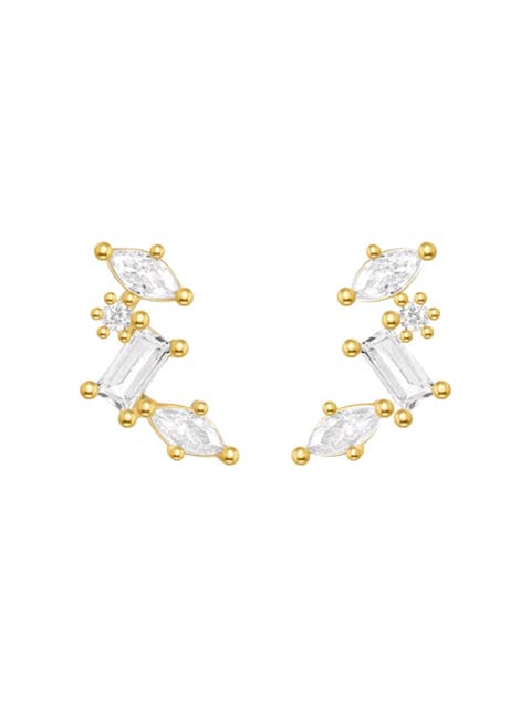 Celestial Cluster Earrings with AAAAA Cubic Zirconia