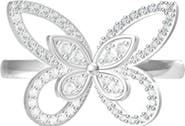 Donatello Gian Crystal Butterfly Ring