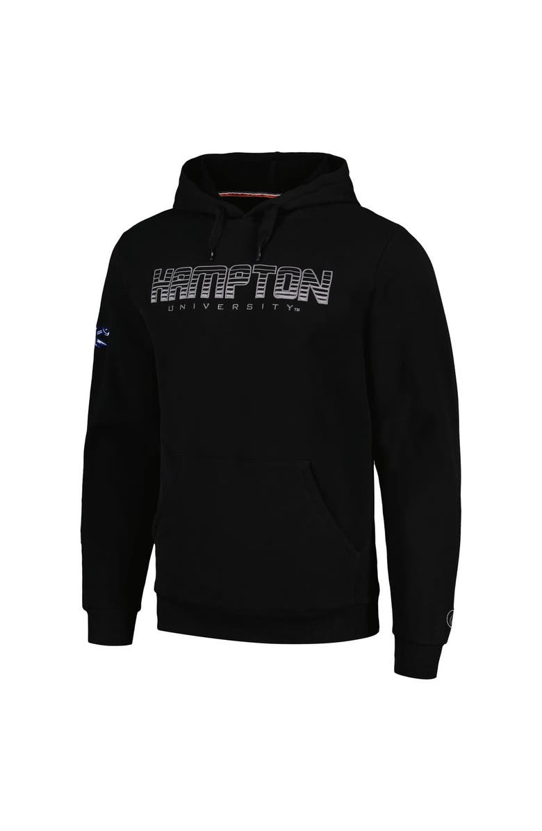 FISLL Men's FISLL Black Hampton Pirates Puff Print Sliced Pullover Hoodie, Alternate, color, Black