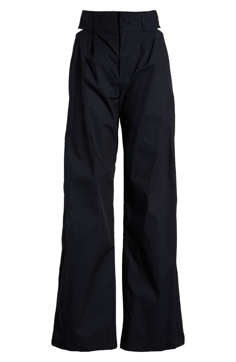 Nike Cutout High Waist Wide Leg Trousers, Alternate, color, 