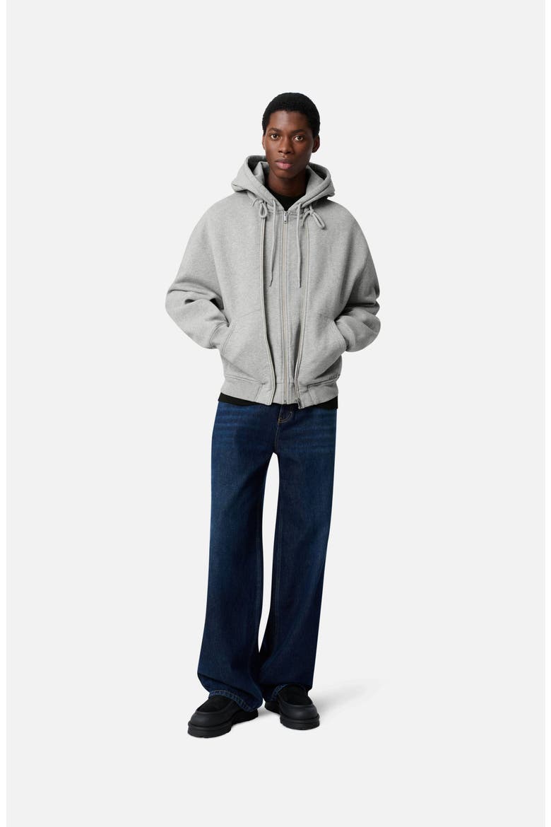 Trey Mélange Hoodie, Alternate, color, Grey Melange