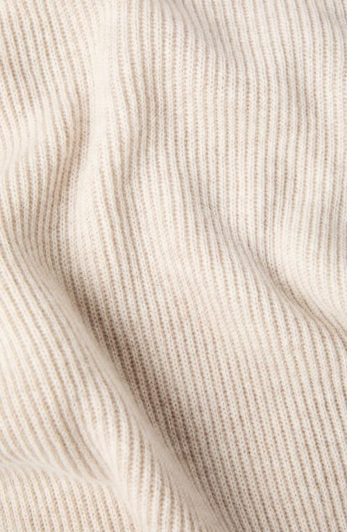 Brunello Cucinelli Cashmere Knit Scarf In Neutral