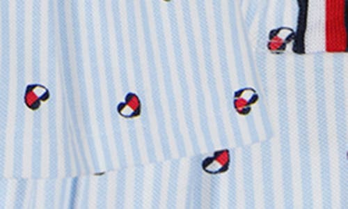 Tommy Hilfiger Embroidered Hearts Tunic & Shorts Set In Blue