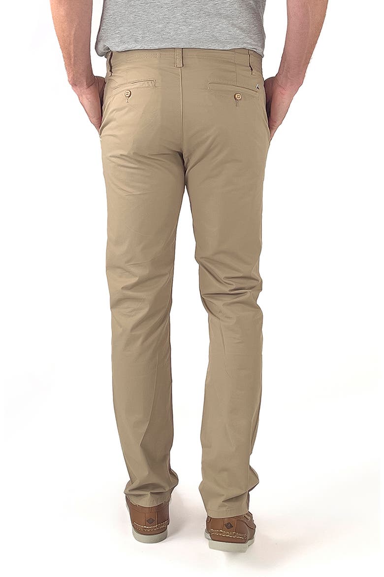 Straight Leg Stretch Cotton Blend Chino Pants, Alternate, color, KHAKI