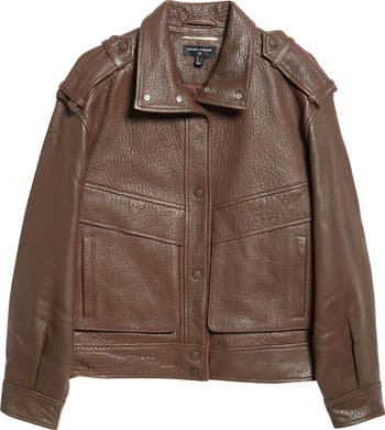 Reiss Atelier Cleo Sheep Leather Jacket | Nordstrom