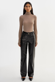 LAMARQUE Freja | Faux Leather Croco Pants