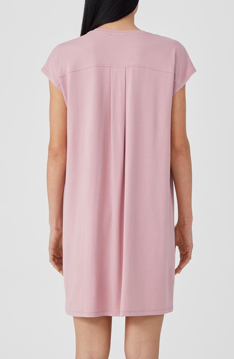 Eileen Fisher Crewneck Boxy Dress, Alternate, color, Magno