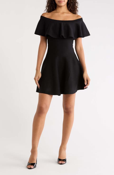 Dennet Off the Shoulder Fit & Flare Minidress