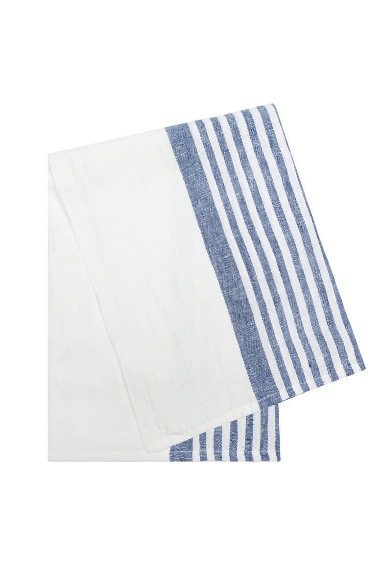 Brittany Tea Towels - Set of 2, Alternate, color, White, Blue 20" x 30"