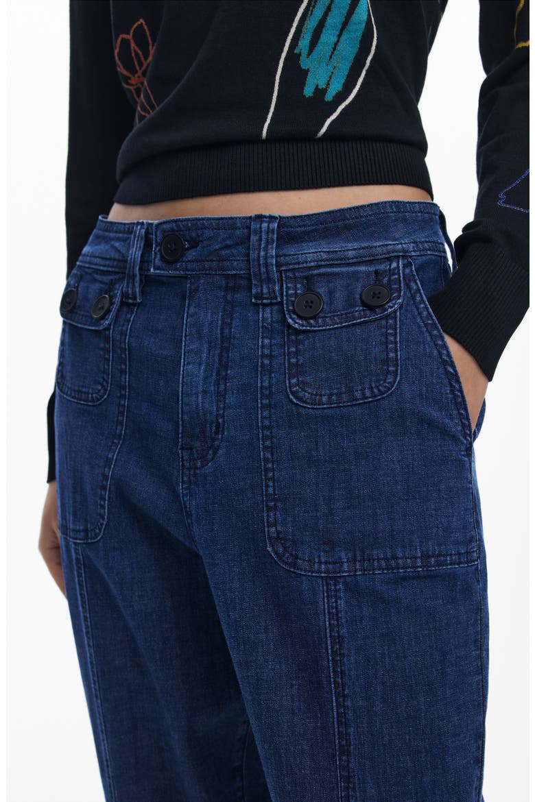 Denim Joggers, Alternate, color, MEDIUM BLUE