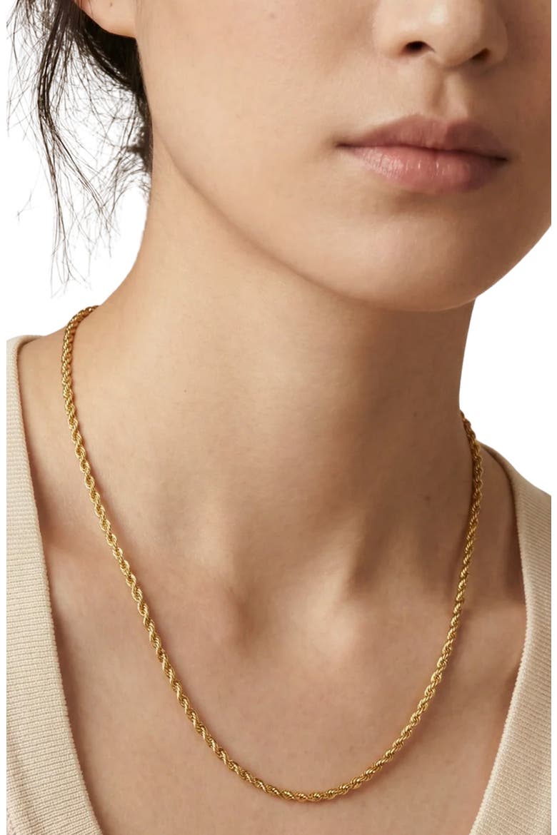 The Rope Chain Necklace, Alternate, color, GOLD