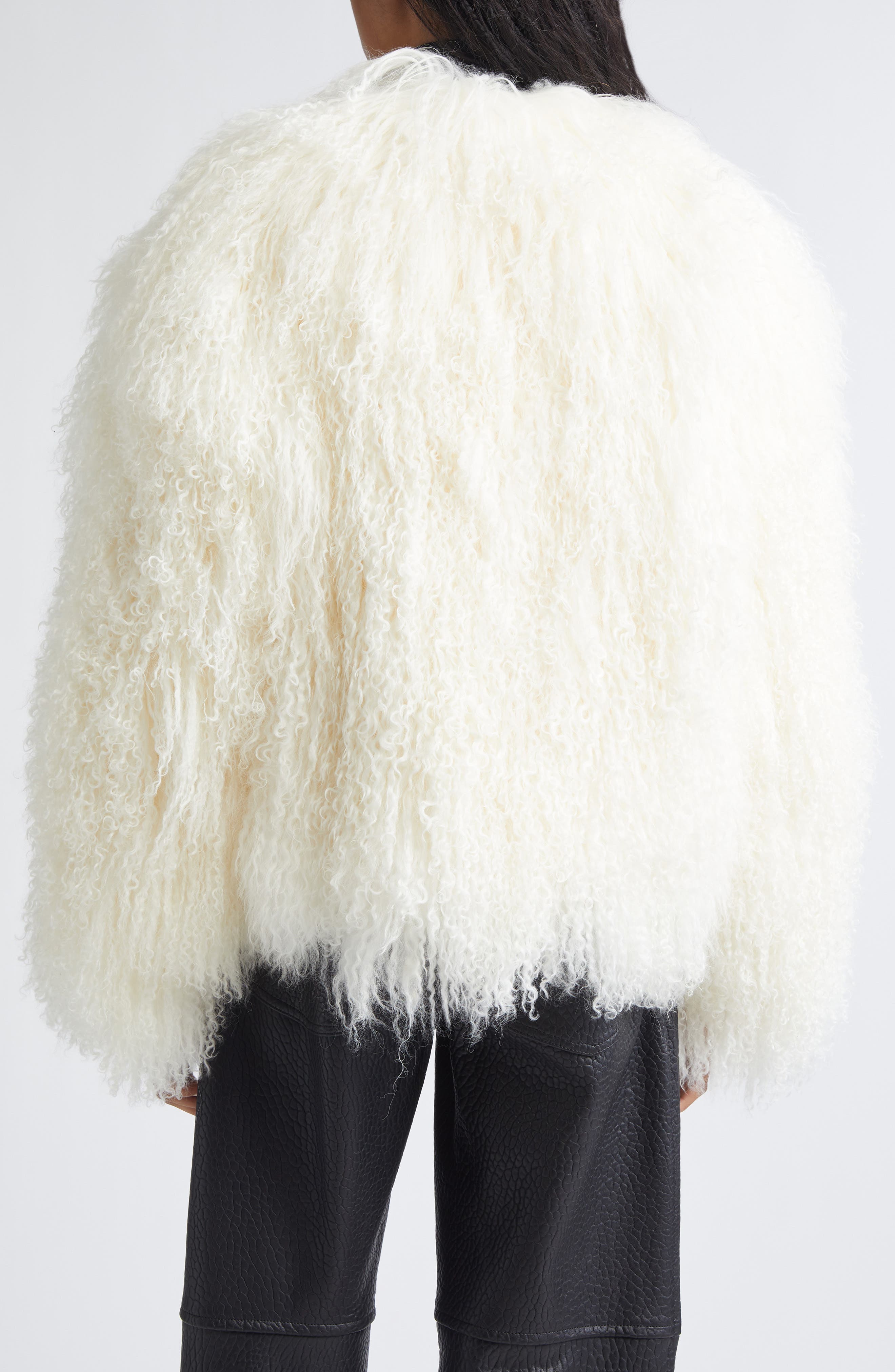 Curly Genuine Shearling Jacket - image 2