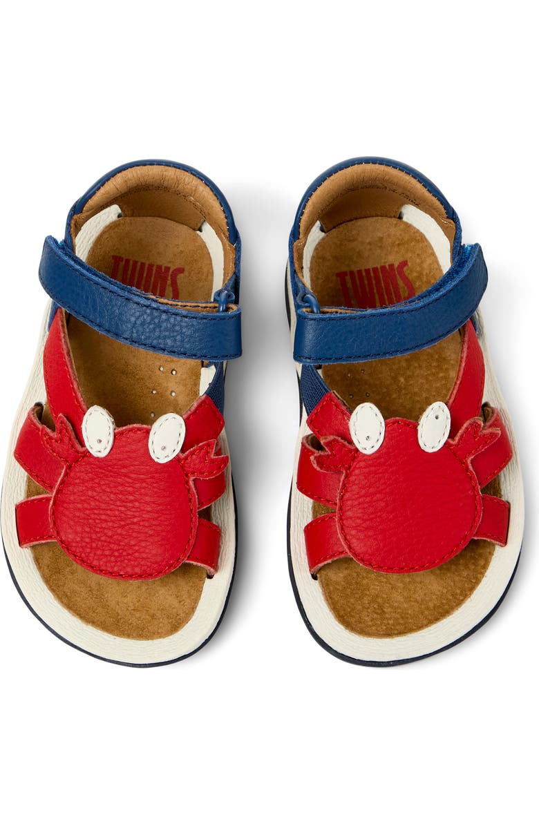 Camper Kids' Crab Sandal, Alternate, color, Red Multi