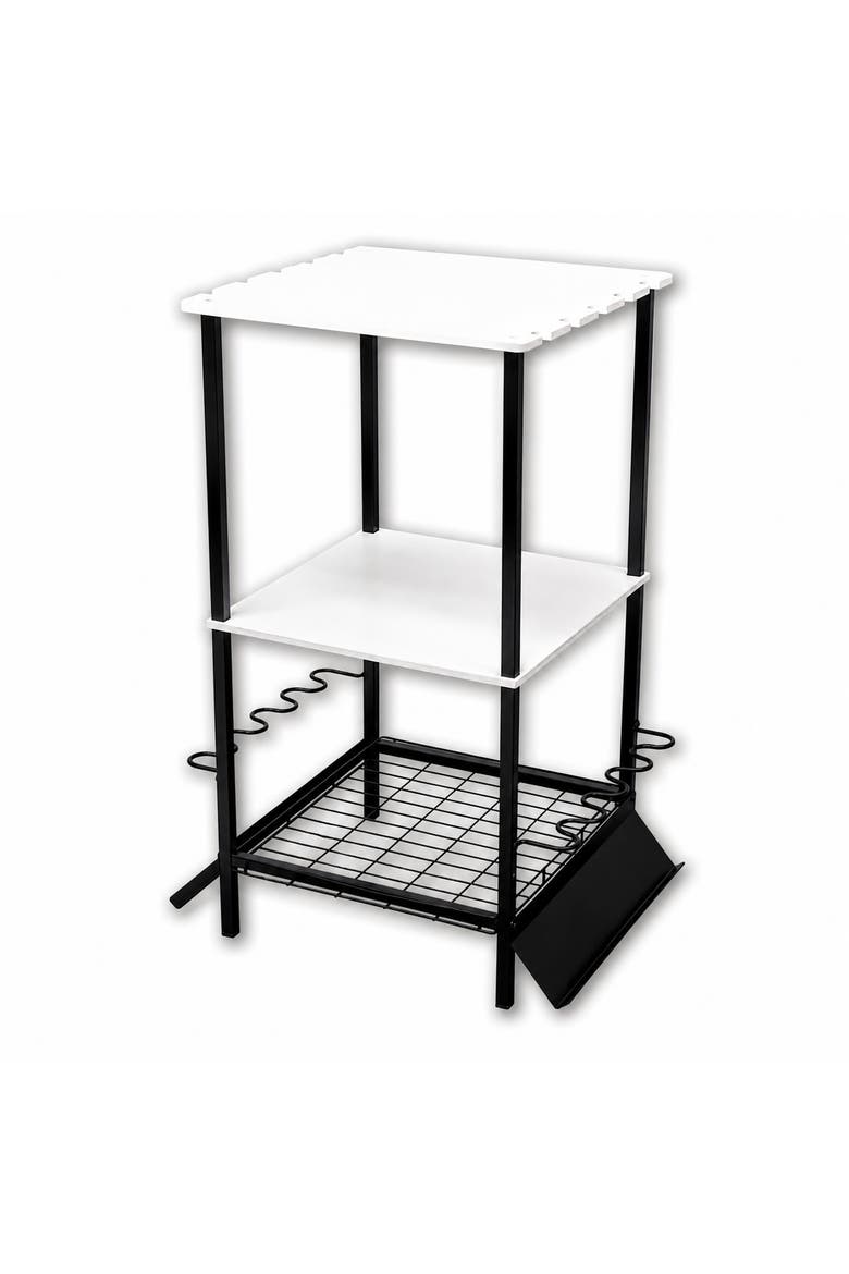 Tarpon Fishing Pole Stand - Holds up to 10 Rods, Main, color, White