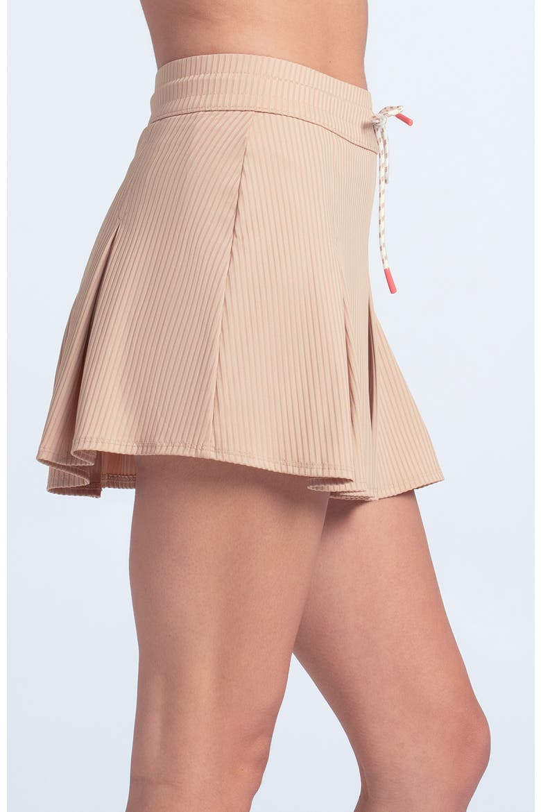Womens' Wimbley Pleat Skirt, Alternate, color, Camel