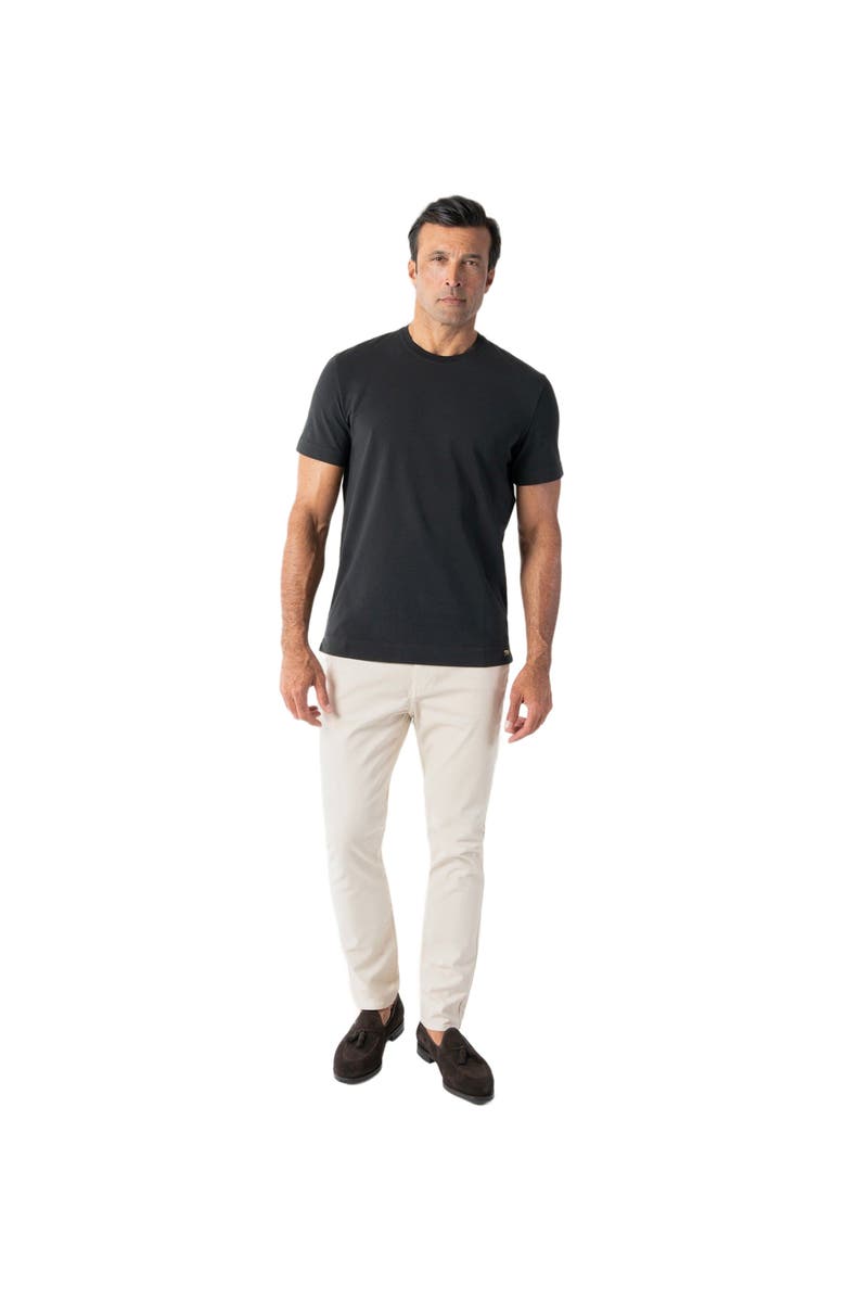 Robert Talbott Dean Stretch Jersey Tee, Main, color, Black