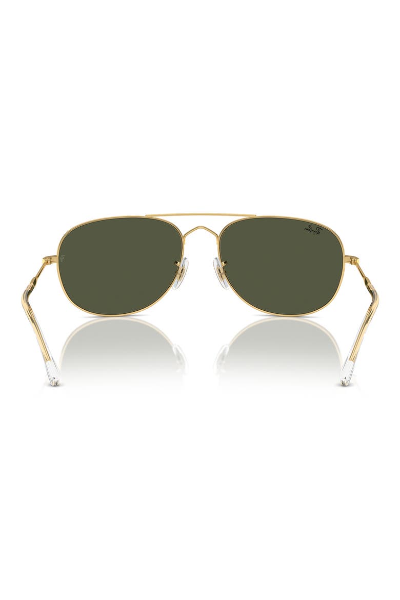 Bain Bridge 57mm Pillow Aviator Sunglasses, Alternate, color, GOLD FLASH