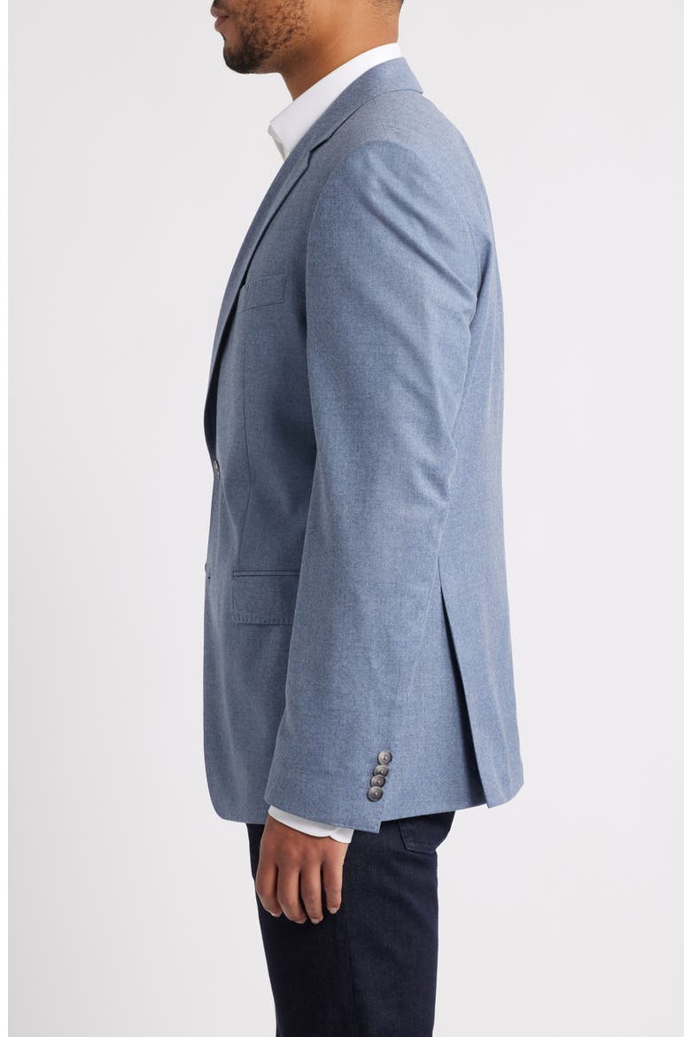 Huge Trim Fit Wool Mélange Sport Coat, Alternate, color, OPEN BLUE