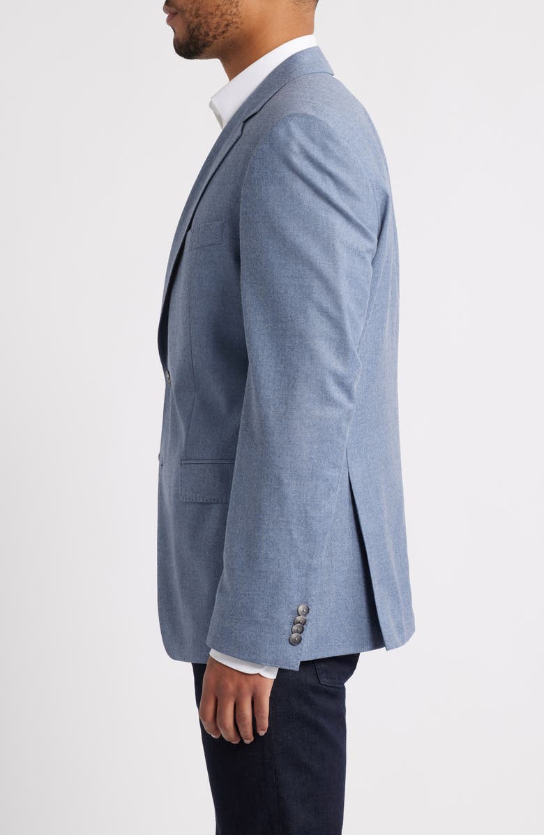 BOSS Huge Trim Fit Wool Mélange Sport Coat, Alternate, color, Open Blue
