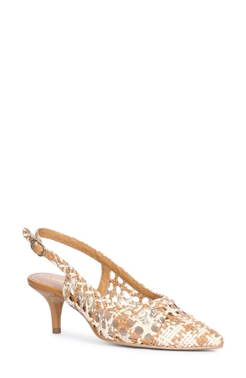 Benni Woven Slingback Pump (Women)