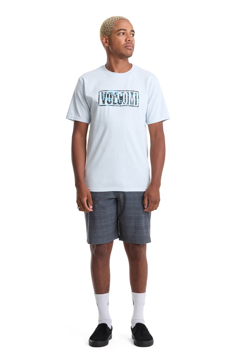 Volcom Chaotic Cotton Graphic T-Shirt, Alternate, color, Light Blue