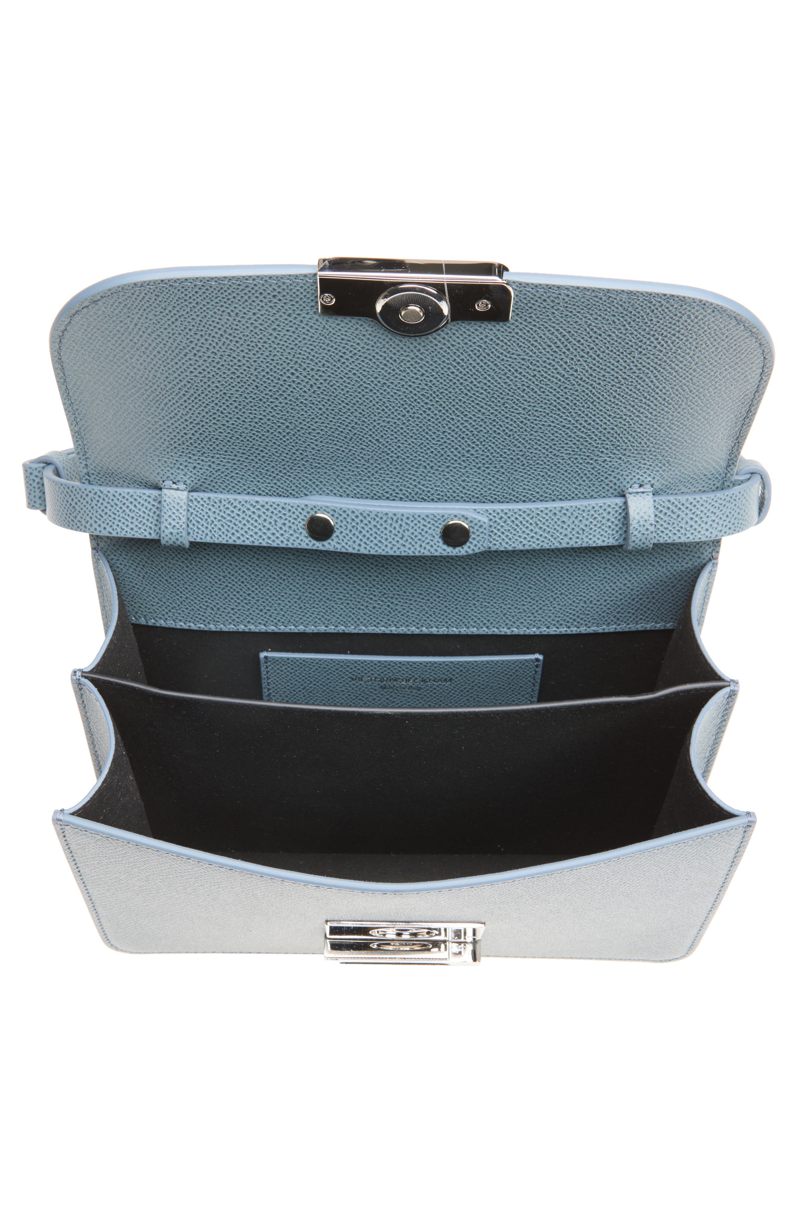 Small Dorian Leather Shoulder Bag, Alternate, color, AGAVE BLUE SILVER BUCKLE