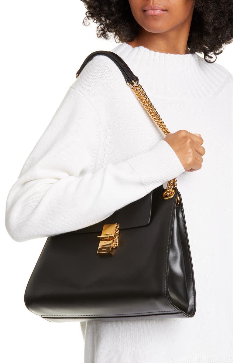 Chloé Annie Medium Leather Shoulder Bag, Alternate, color,