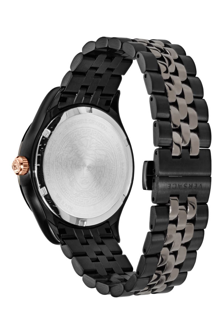 Hellenyium Bracelet Watch, 42mm, Alternate, color, BLACK/ GREY
