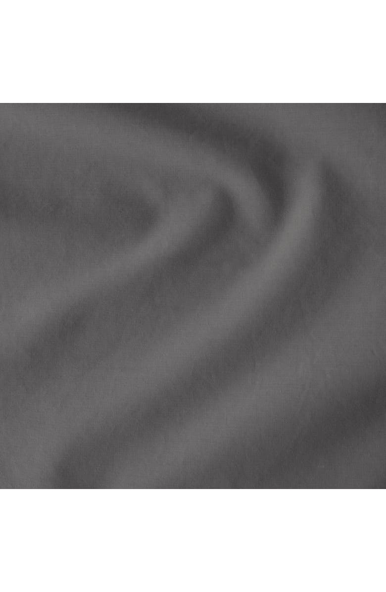 Bare Home 100% Organic Cotton Percale Duvet Cover and Sham Set, Alternate, color, Grey