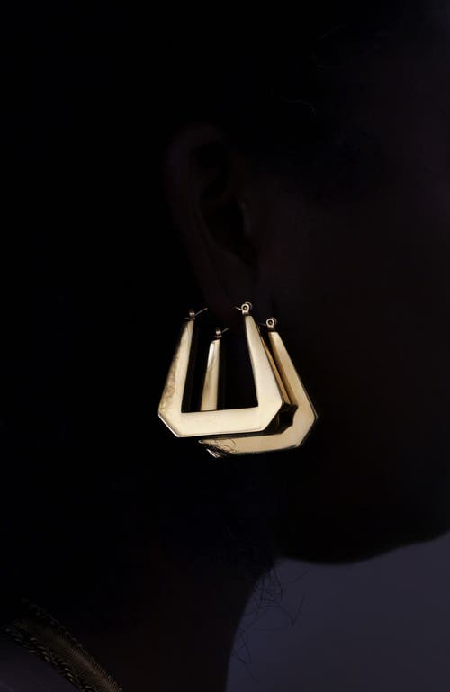 Sucré Couture Domme Door Knocker Earrings In Gold