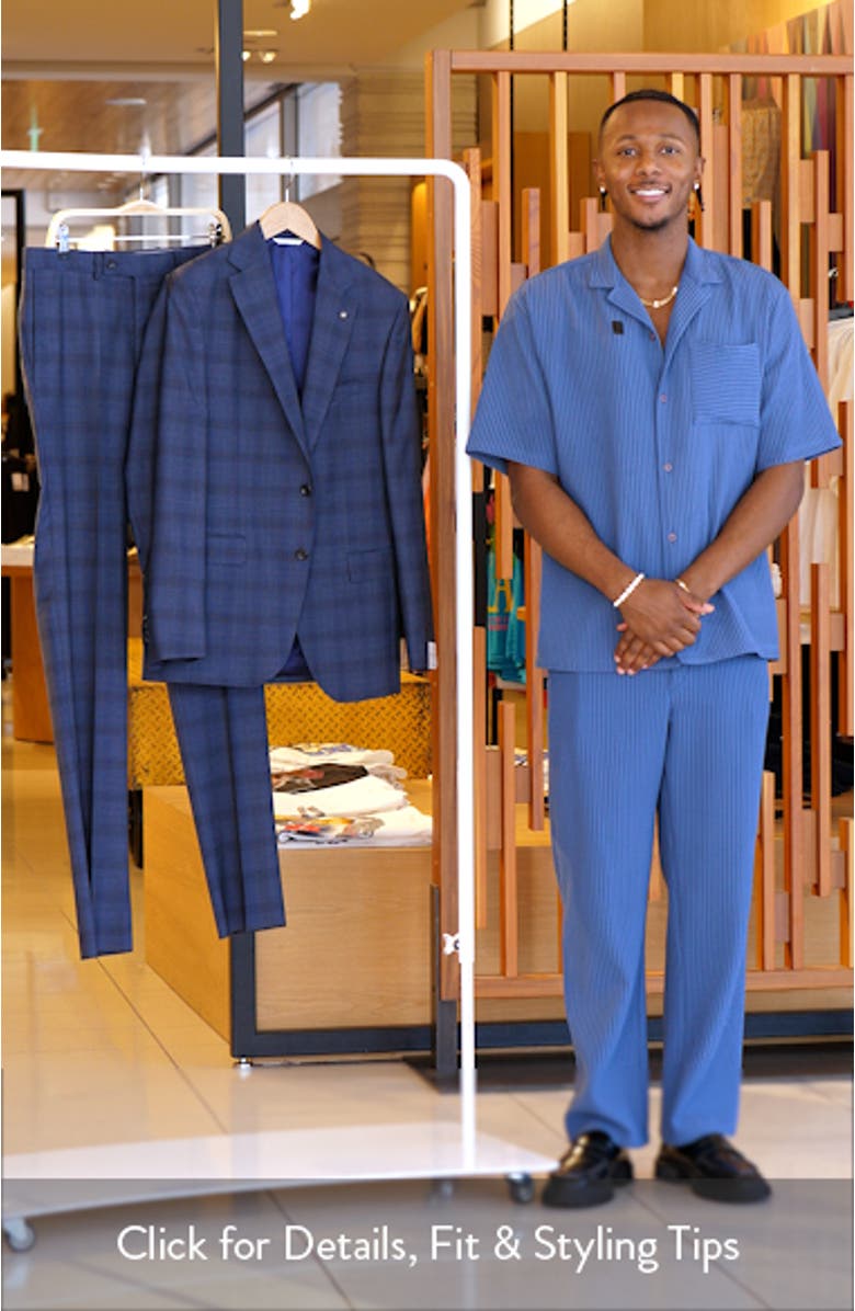 Esprit Blue Plaid Wool Suit, sales video thumbnail