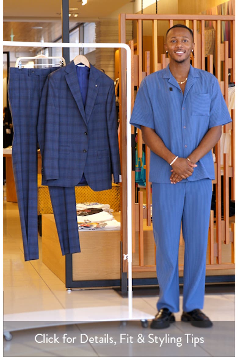 Esprit Blue Plaid Wool Suit video