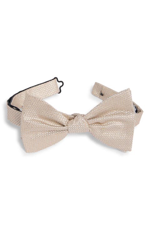 Metallic Pre-Tied Bow Tie