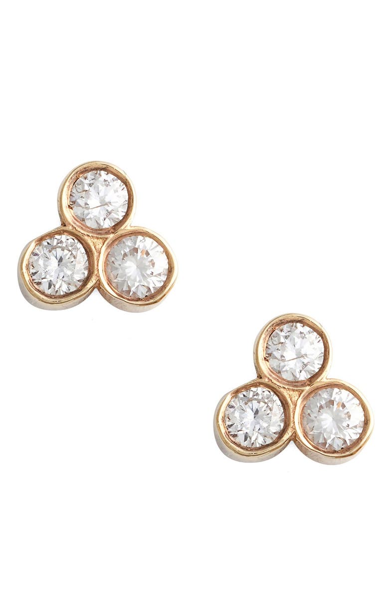 Zoë Chicco Diamond Cluster Stud Earrings, Main, color, 