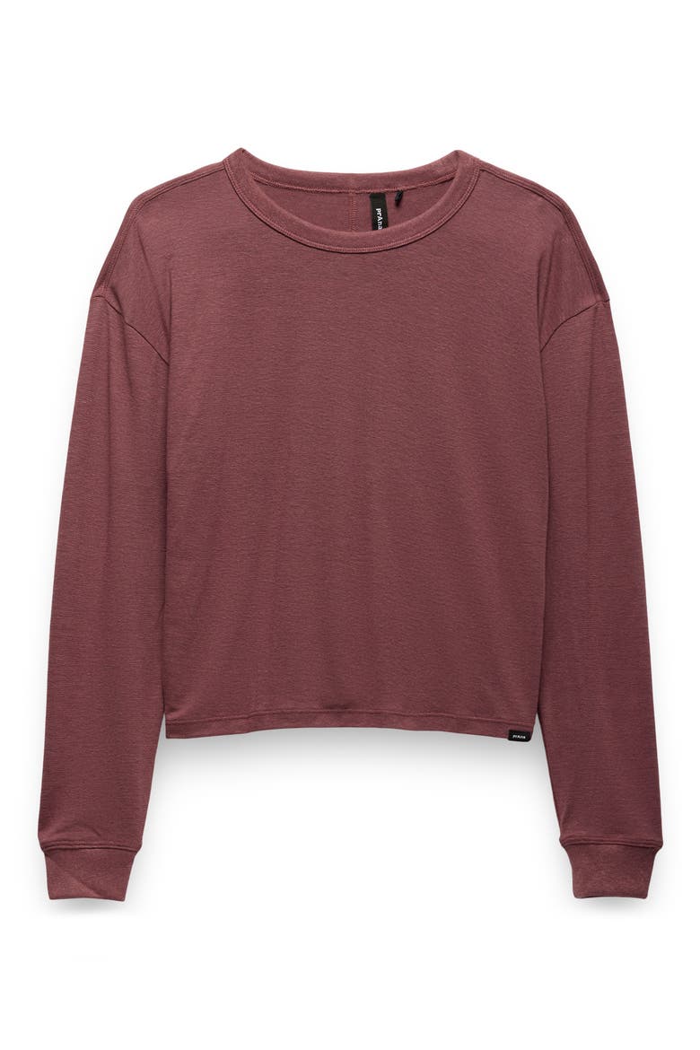 Cozy Up Crewneck Long Sleeve T-Shirt, Alternate, color, NEWBERRY